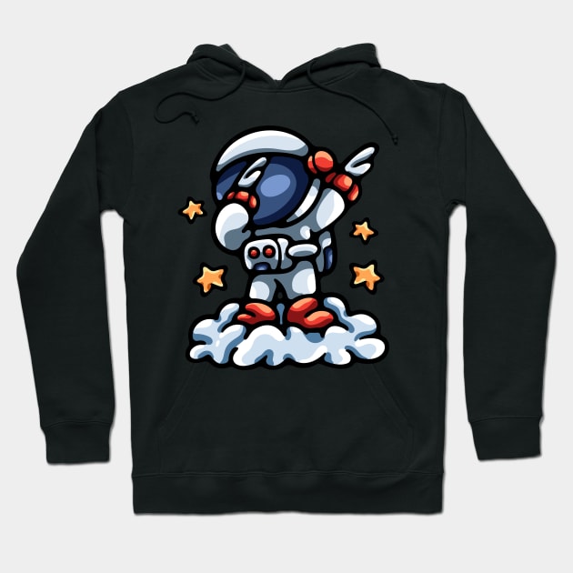 Astronaut Dabbing Hoodie by andhiika